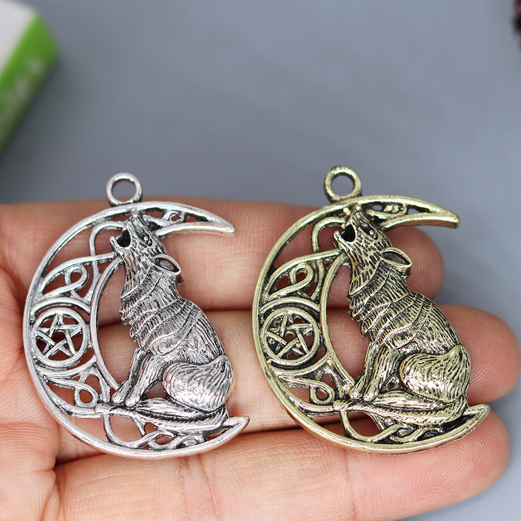 Jewelry Making Date Night - 3Pcs/lot Wolf Night Voices Moon Celtic