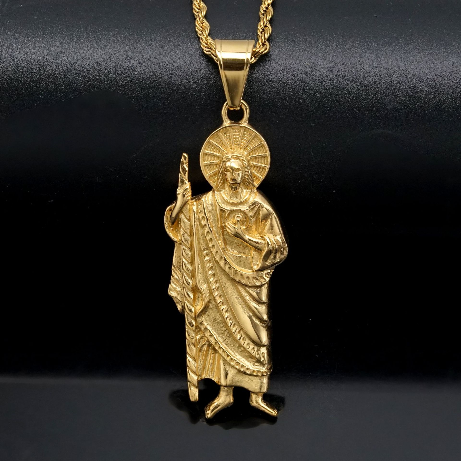 Jewelry Making Singapore - Santa Muerte 316L stainless steel Pendants