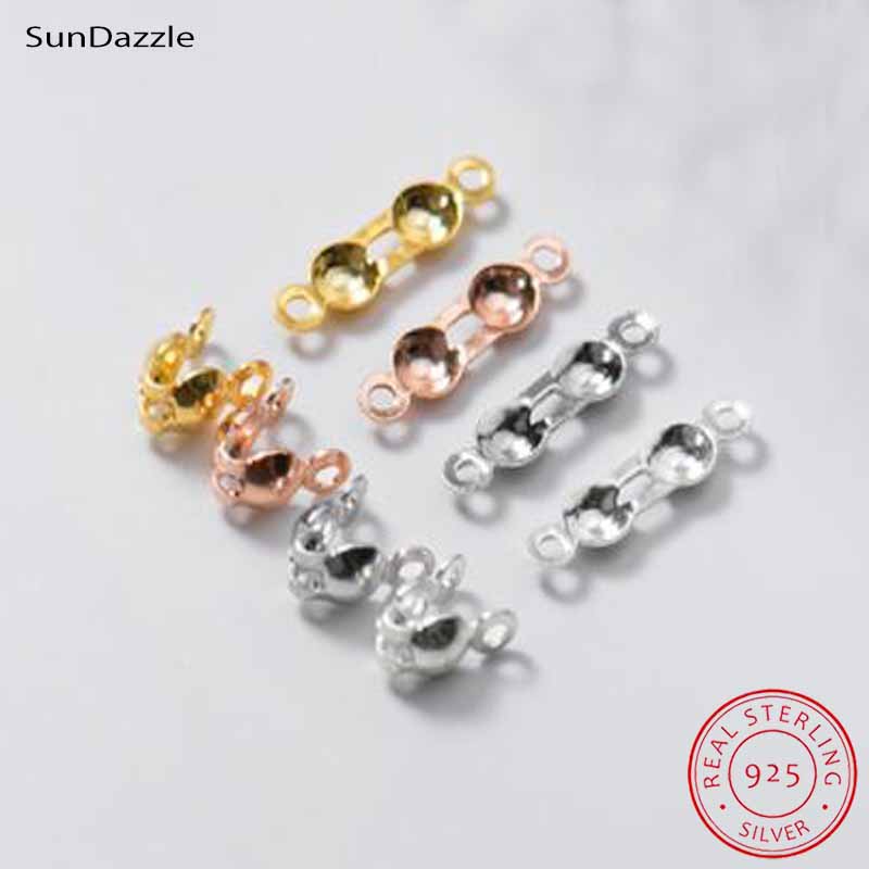Jewelry Making School - 4pcs Genuine Real Pure Solid 925
