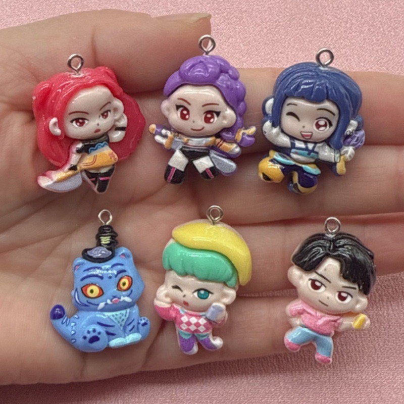 Jewelry Making Factory - 10pcs resin cartoon pendant, DIY jewelry