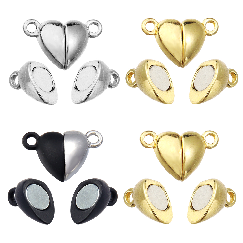Jewelry Making School - 5pcs/Lot Alloy Love Heart Shaped Magnetic