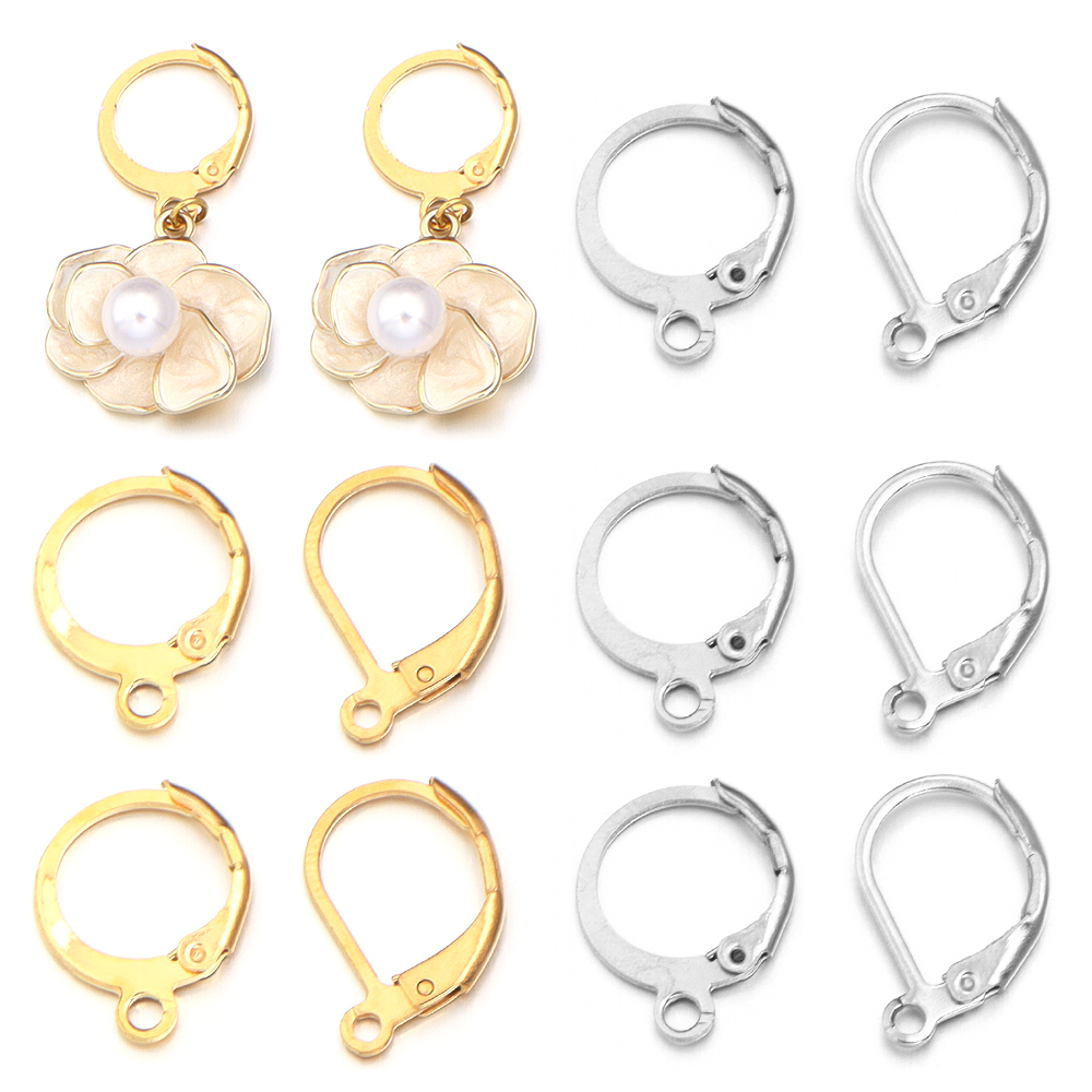 Jewelry Making School - 20pcs/lot Stainless Steel Ear Hook Round