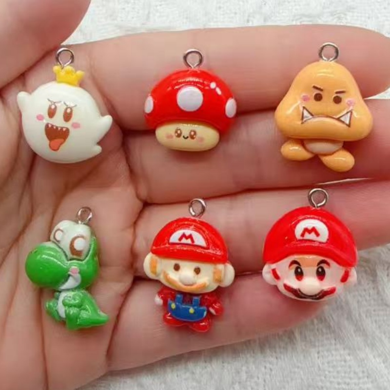 Jewelry Making Factory - 10pcs resin cartoon pendant, DIY jewelry