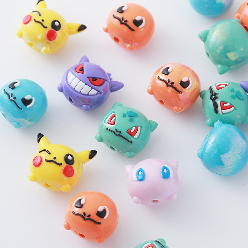 12pcs Pokémon Bead DIY Mobile  - Jewelry Making With Resin ulasan dan harga