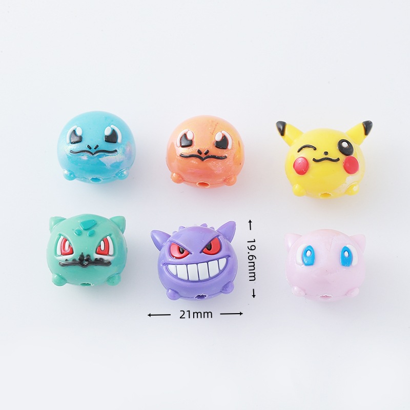 12pcs Pokémon Bead DIY Mobile  - Jewelry Making With Resin ulasan dan harga