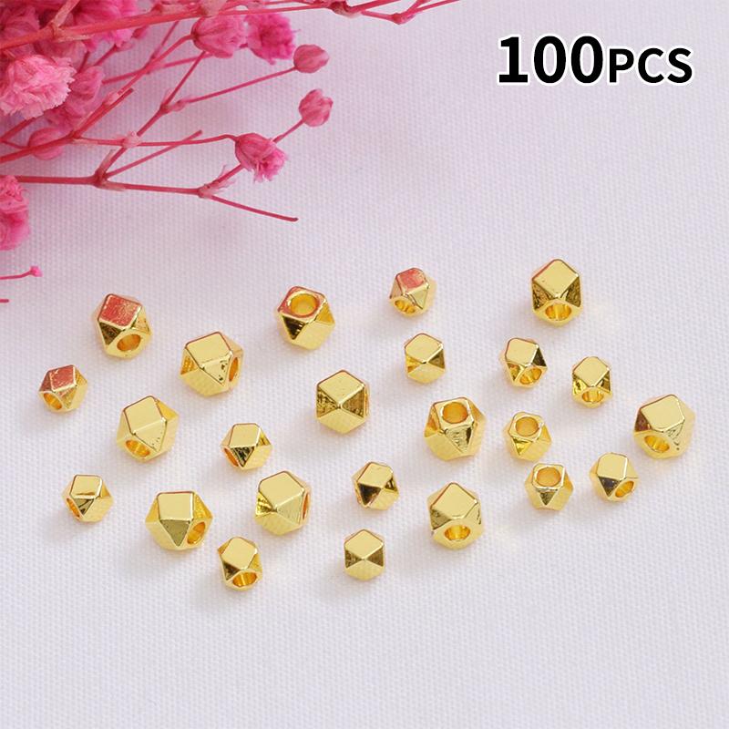 100PCS Faceted Spacer Beads Go - Jewelry Making Classes ulasan dan harga
