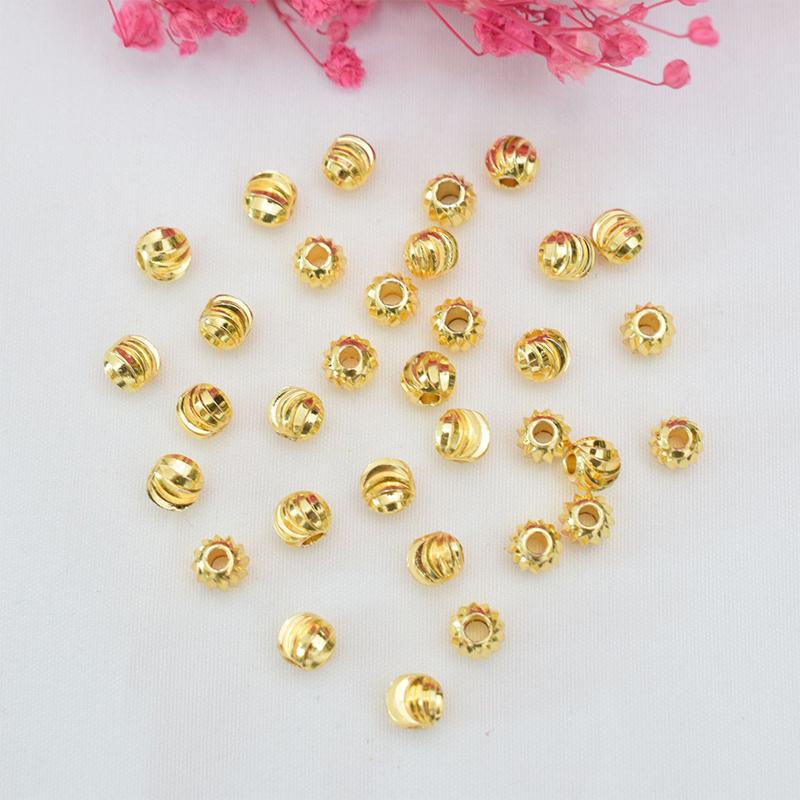 100PCS Faceted Spacer Beads Go - Jewelry Making Classes ulasan dan harga