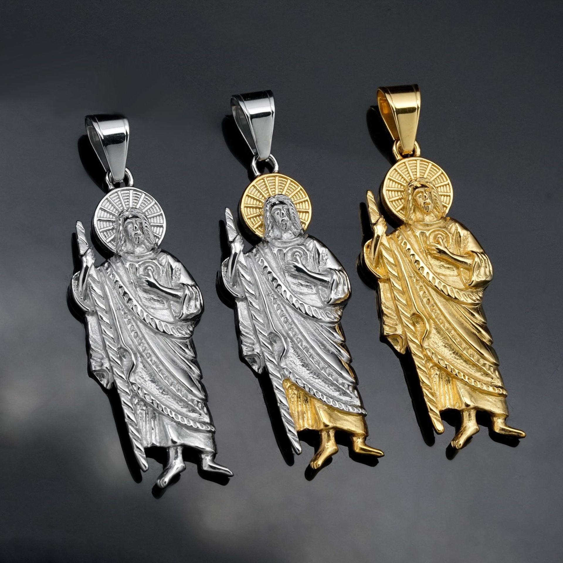 Santa Muerte 316L stainless st - Jewelry Making Singapore ulasan dan harga