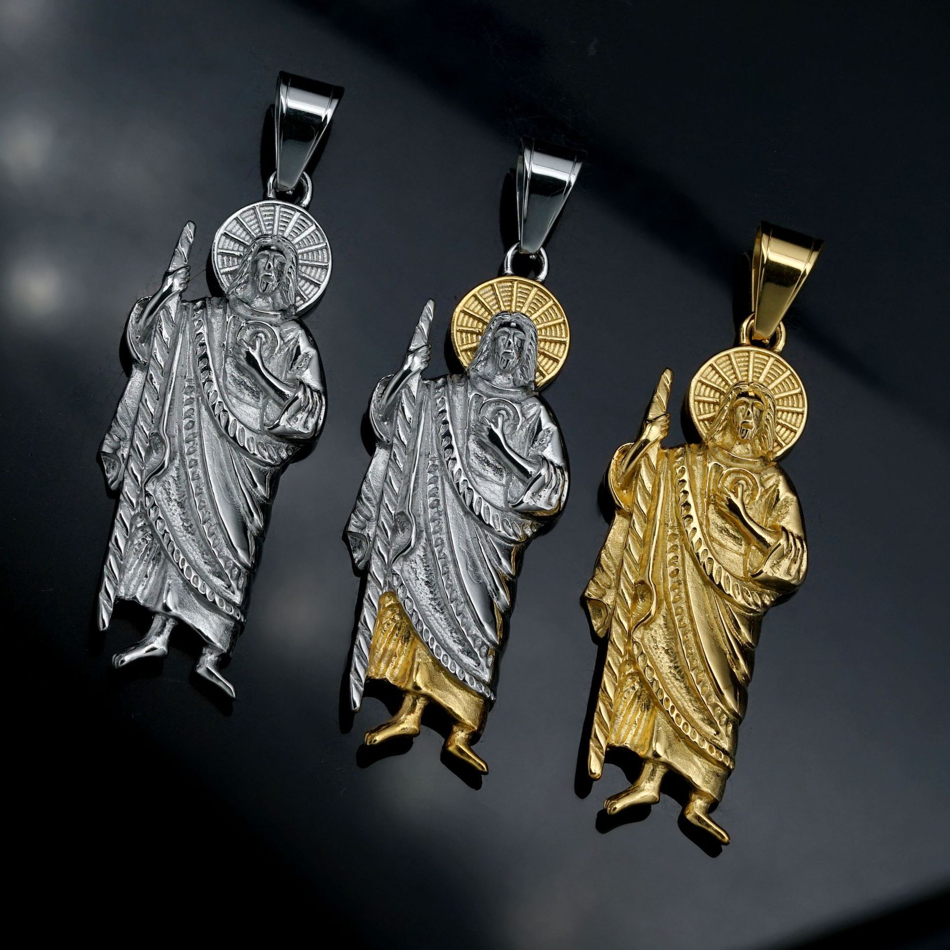 Santa Muerte 316L stainless st - Jewelry Making Singapore ulasan dan harga