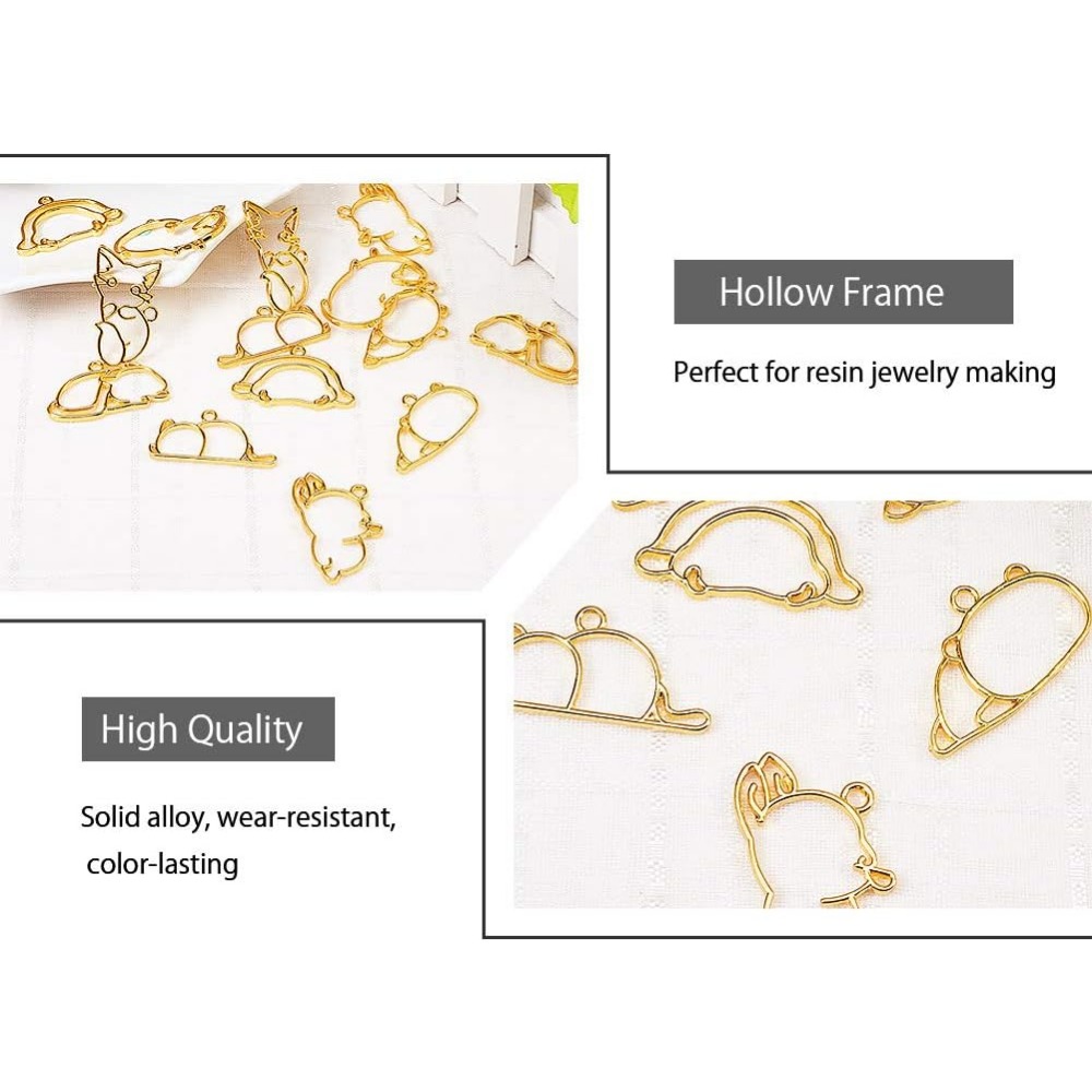 14pcs Hibernator Theme Open Be - Jewelry Making With Resin ulasan dan harga