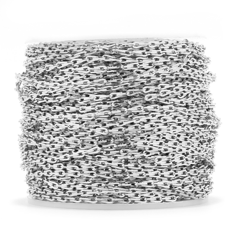 1 Meter Stainless Steel Rolo C - Jewelry Making Paris ulasan dan harga