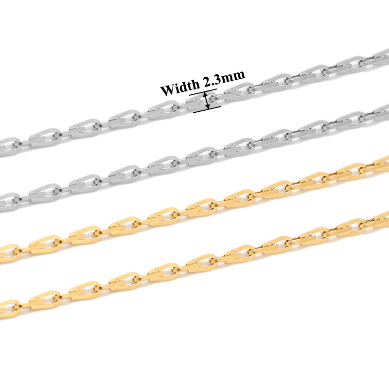 1 Meter Stainless Steel Rolo C - Jewelry Making Paris ulasan dan harga