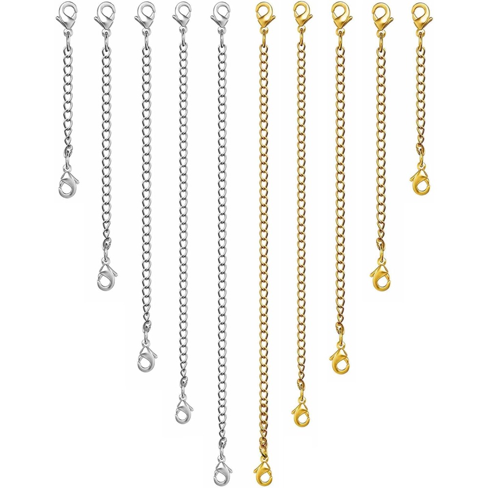 10Pcs Chain Extenders for Neck - Jewelry Making Chain ulasan dan harga