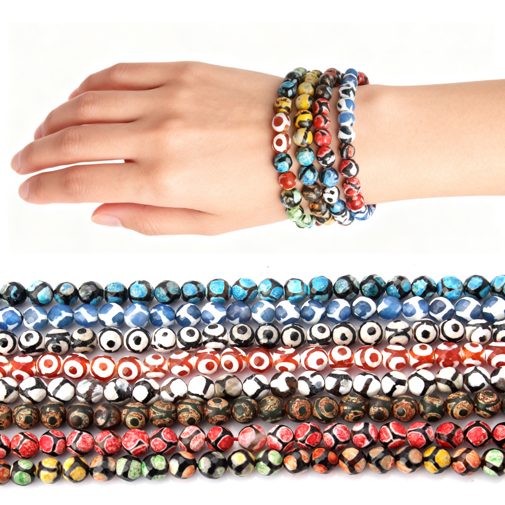 8MM/String Natural Stone Facet - Jewelry Making Stones ulasan dan harga