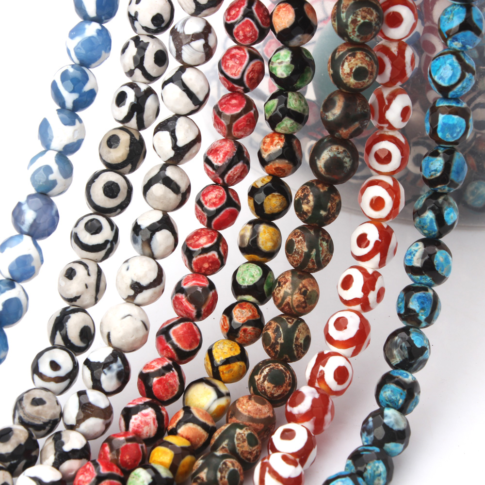 8MM/String Natural Stone Facet - Jewelry Making Stones ulasan dan harga
