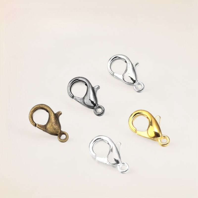 100pcs 9 12 14mm Zinc Alloy Lo - Jewelry Making School ulasan dan harga
