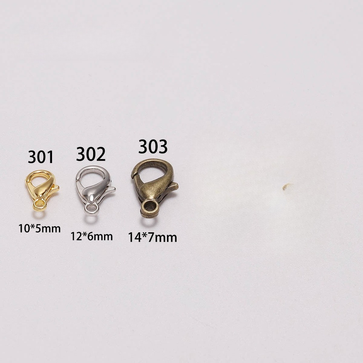 100pcs 9 12 14mm Zinc Alloy Lo - Jewelry Making School ulasan dan harga