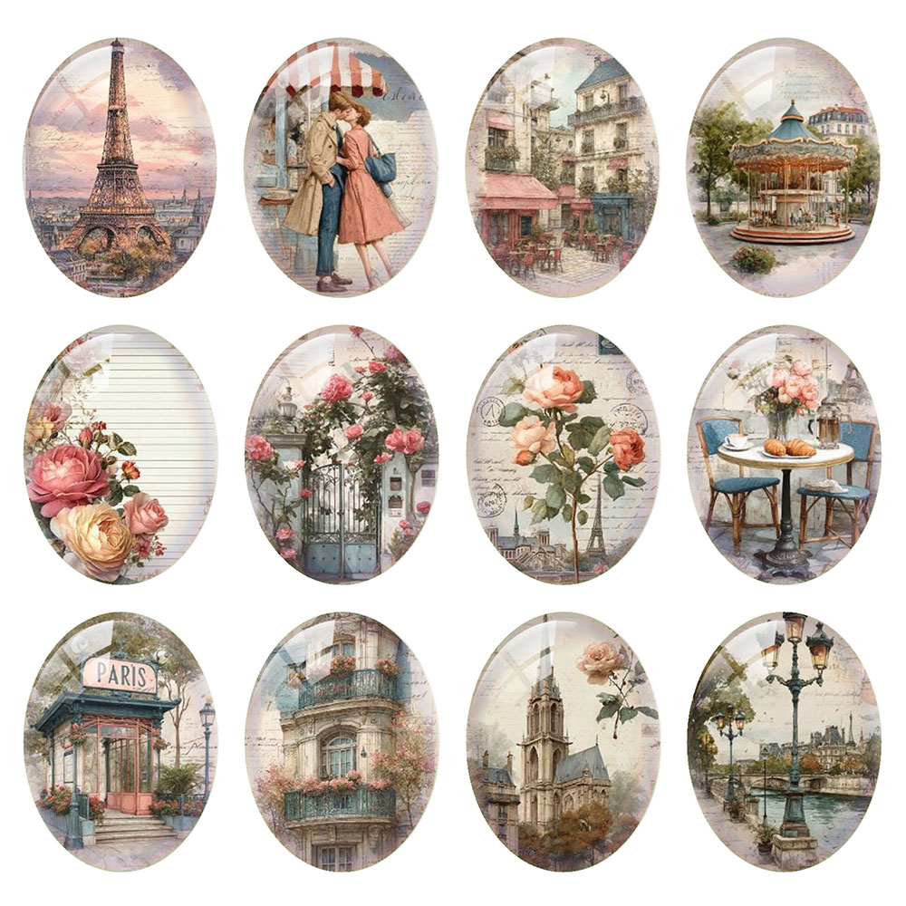 Random Mixed Round/Oval/Square - Jewelry Making Paris ulasan dan harga