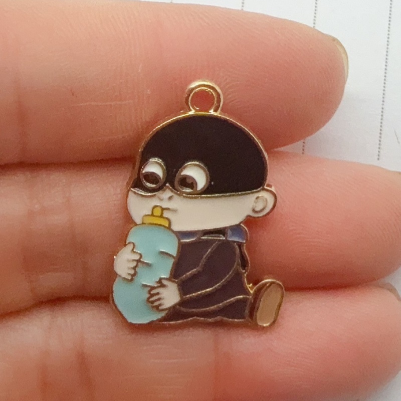 10pcs alloy drip oil cartoon p - Jewelry Making Factory ulasan dan harga