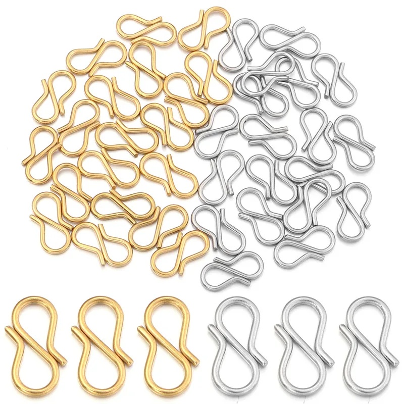 30pcs Stainless Steel S Shape  - Jewelry Making Chain ulasan dan harga