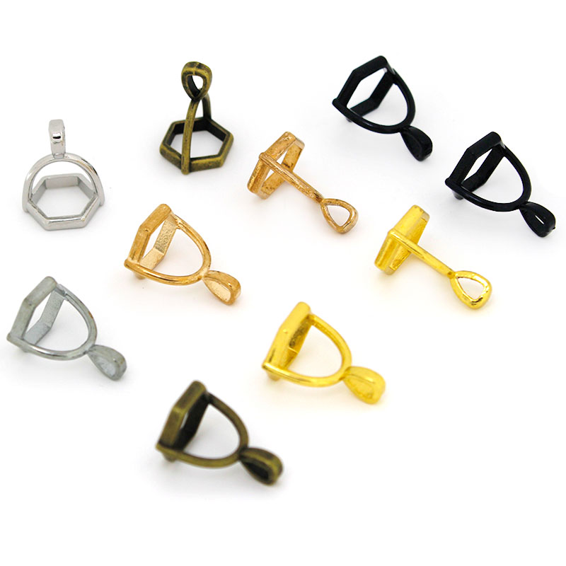 20Pcs Hexagonal Gemstone Cap N - Jewelry Making School ulasan dan harga