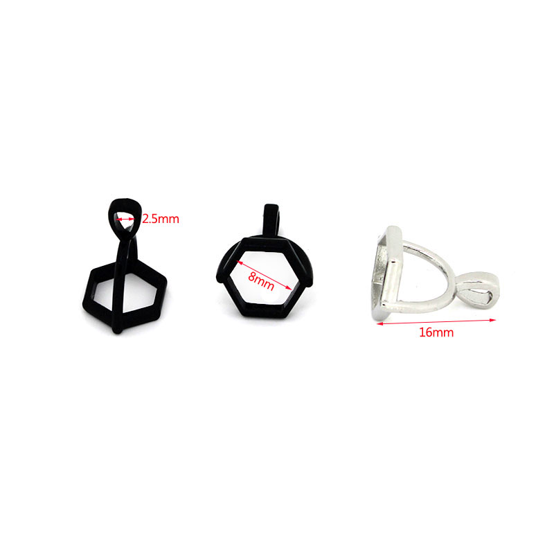 20Pcs Hexagonal Gemstone Cap N - Jewelry Making School ulasan dan harga