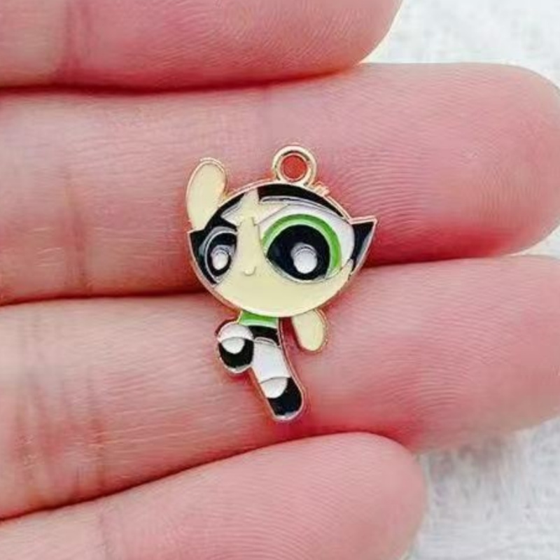 10pcs Alloy Oil-Dripping Carto - Jewelry Making Factory ulasan dan harga
