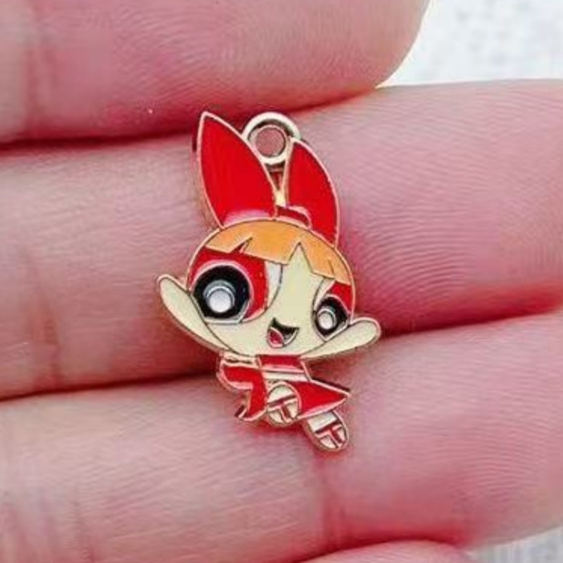 10pcs Alloy Oil-Dripping Carto - Jewelry Making Factory ulasan dan harga