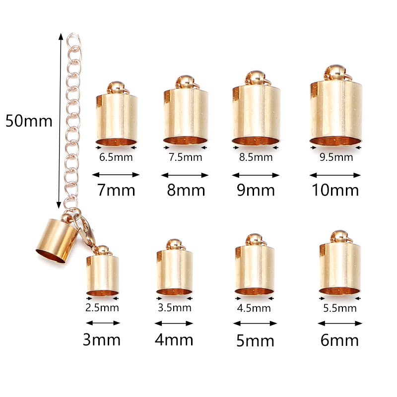 10Sets Leather Cord End Caps W - Jewelry Making School ulasan dan harga
