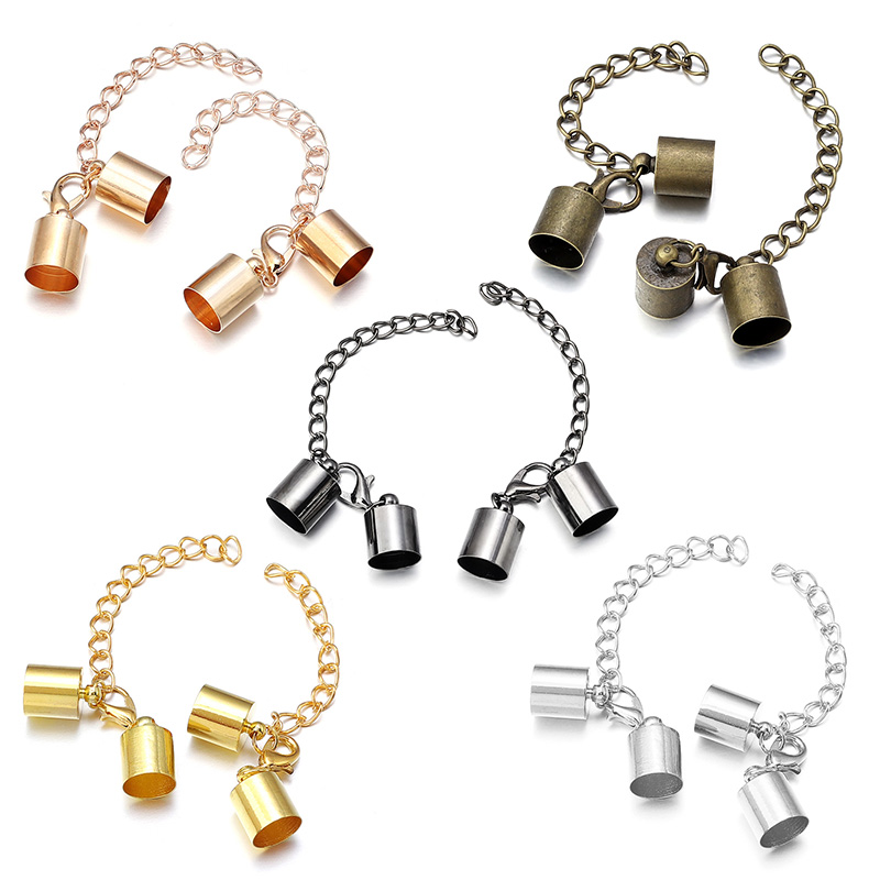 10Sets Leather Cord End Caps W - Jewelry Making School ulasan dan harga