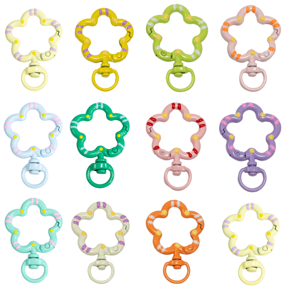 5pcs Flower Metal Lobster Claw - Jewelry Making Chain ulasan dan harga