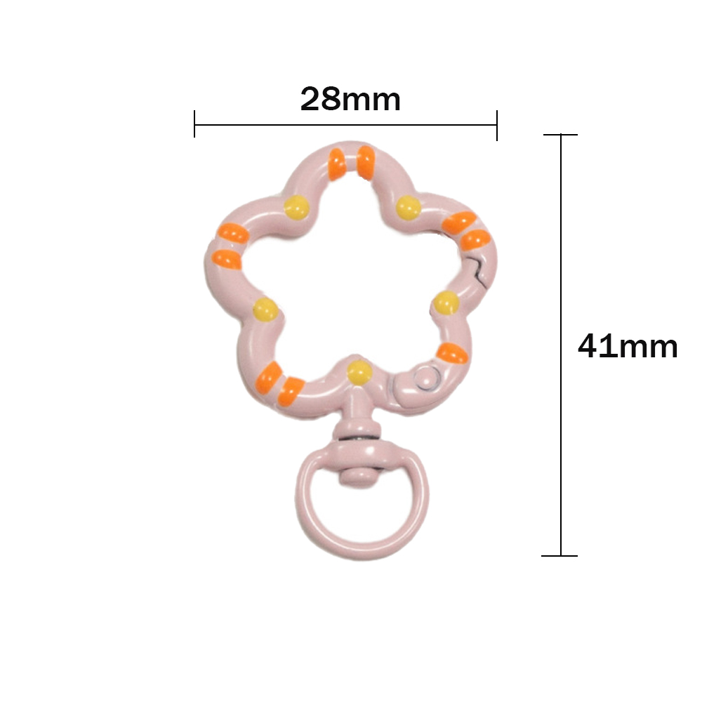 5pcs Flower Metal Lobster Claw - Jewelry Making Chain ulasan dan harga