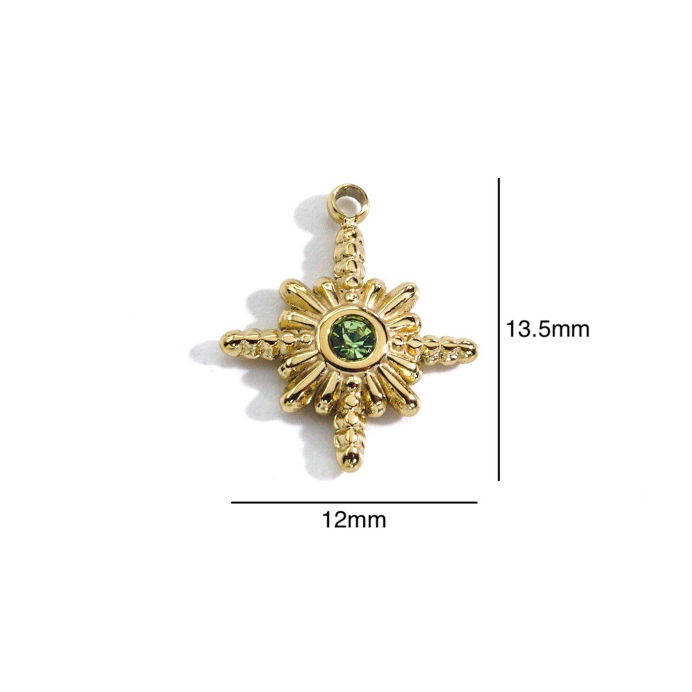 3Pcs Stainless Steel Gold Colo - Jewelry Making Stones ulasan dan harga