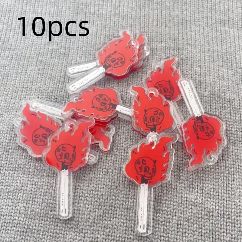 10pcs acrylic skull pendant, D - Jewelry Making Factory ulasan dan harga