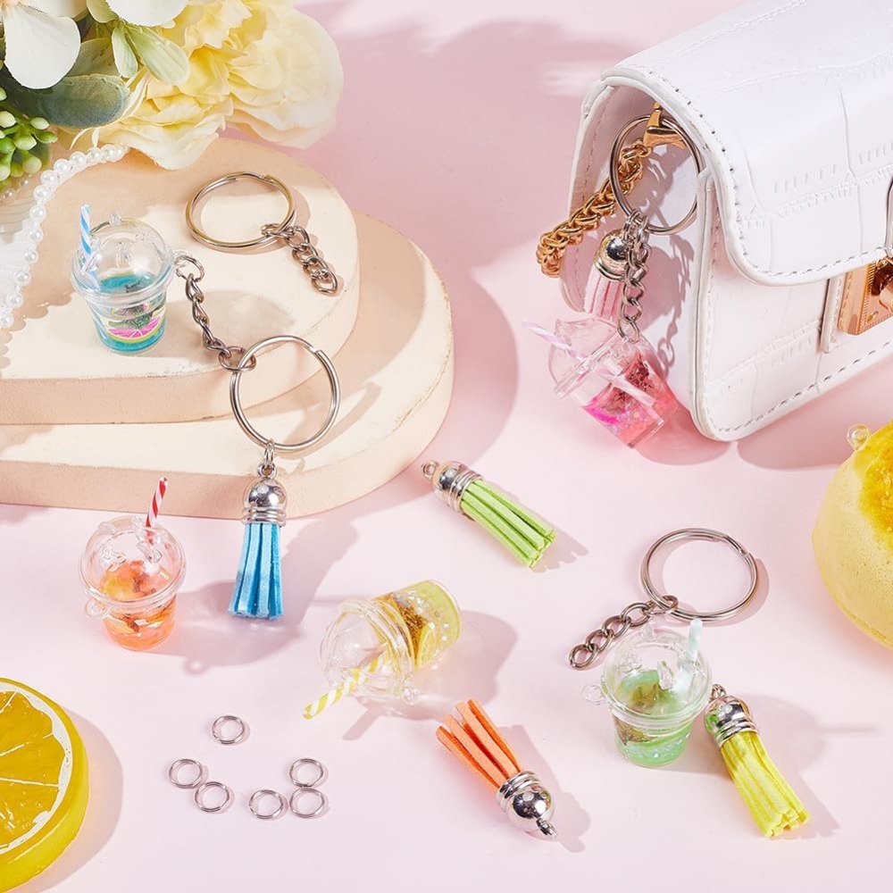 35Pcs DIY 5 Sets Bubble Tea Ke - Jewelry Making Chain ulasan dan harga