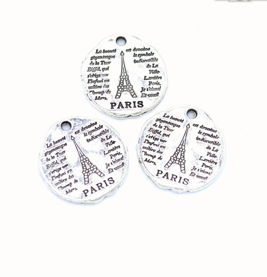 5pcs Charms Paris Eiffel Tower - Jewelry Making Paris ulasan dan harga