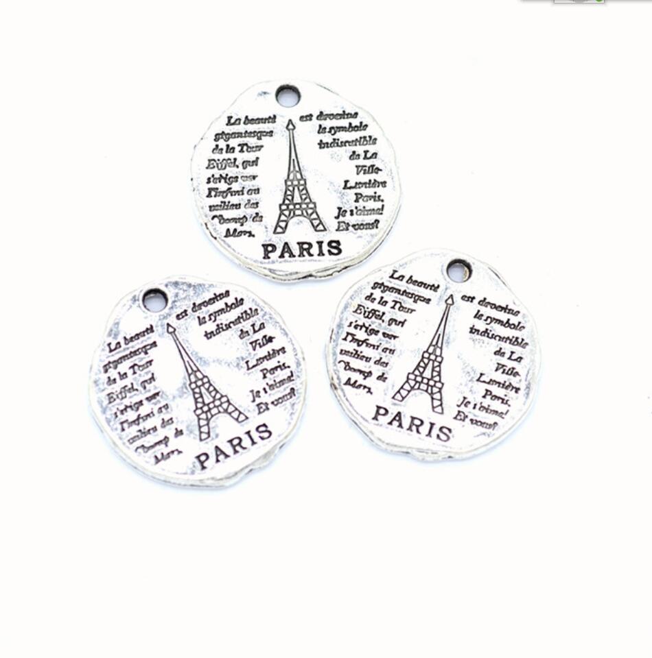 5pcs Charms Paris Eiffel Tower - Jewelry Making Paris ulasan dan harga