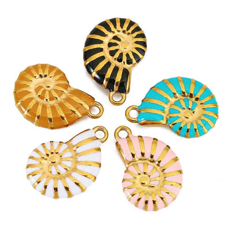 4pcs Stainless Steel Conch Gol - Jewelry Making Tools And Supplies ulasan dan harga