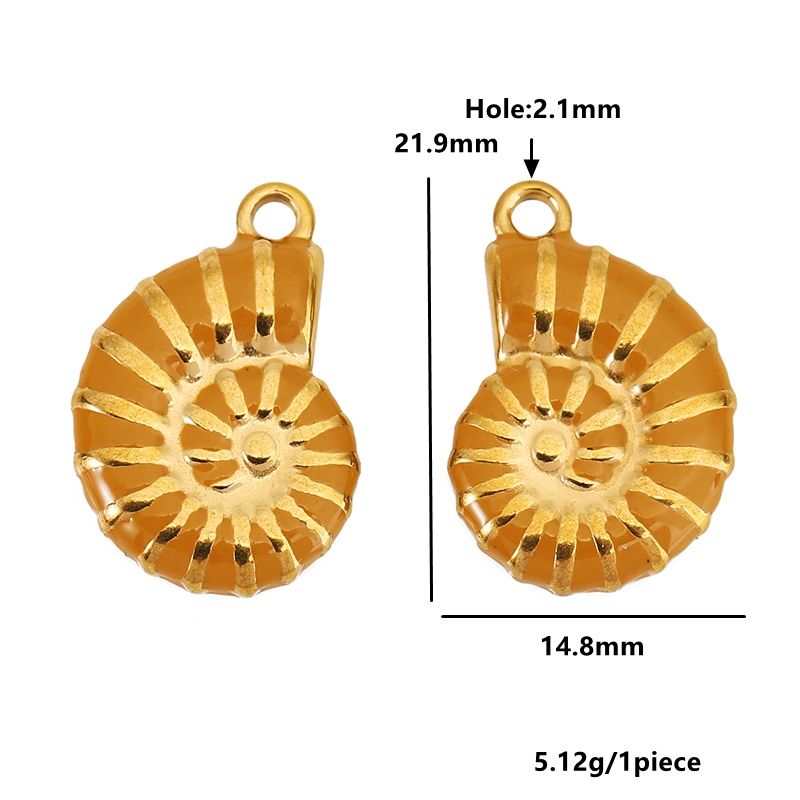 4pcs Stainless Steel Conch Gol - Jewelry Making Tools And Supplies ulasan dan harga