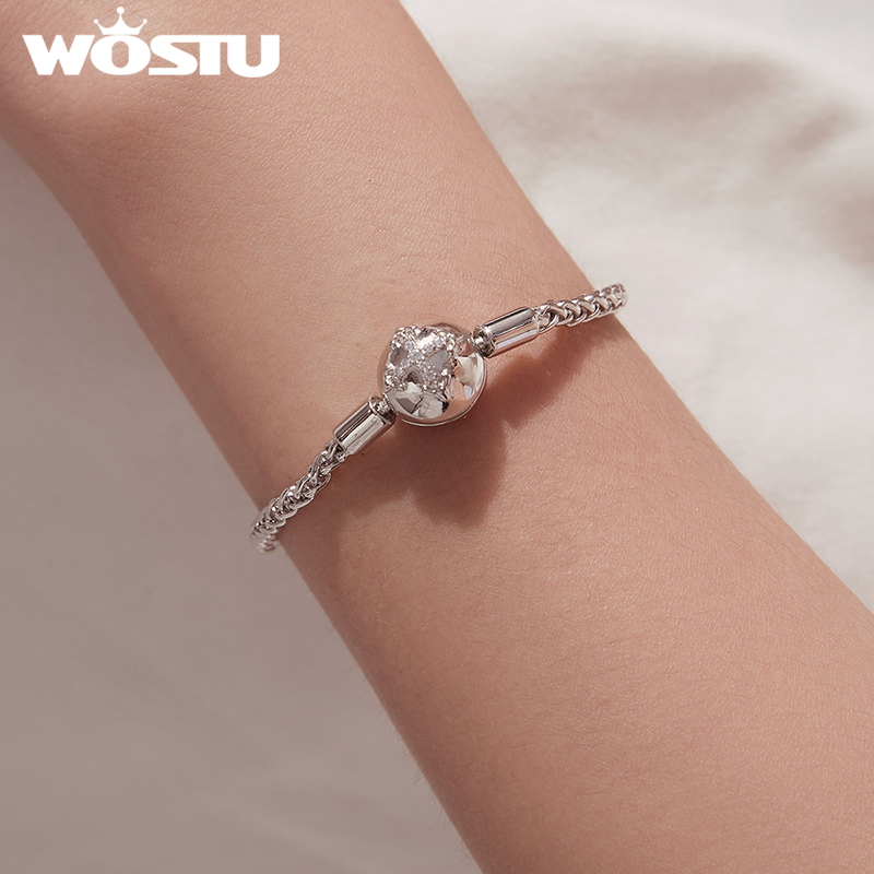 WOSTU Platinum Plated Sparklin - Jewelry Making Singapore ulasan dan harga