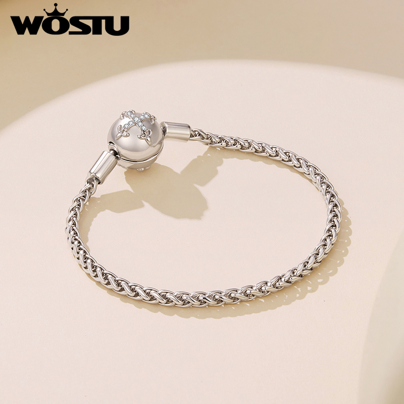 WOSTU Platinum Plated Sparklin - Jewelry Making Singapore ulasan dan harga