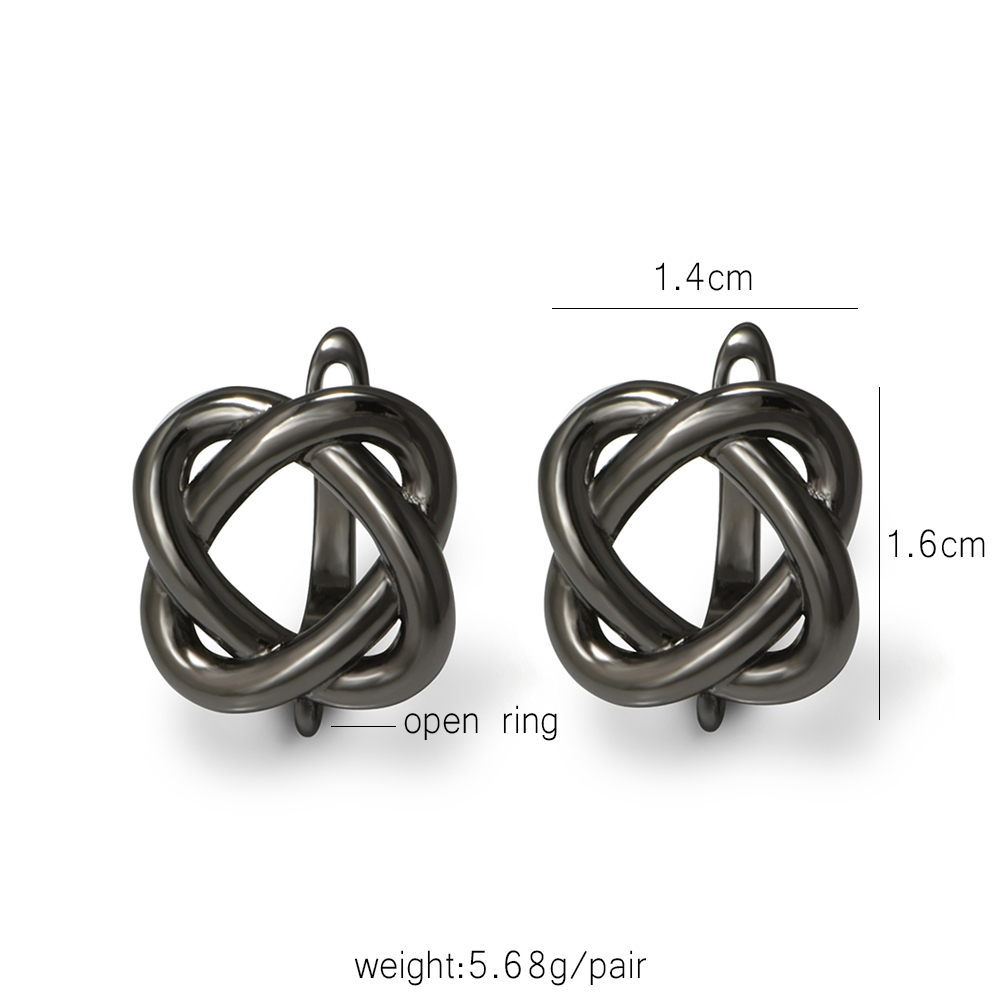 YANASI 1 Pair Gun Black  Brass - Jewelry Making School ulasan dan harga