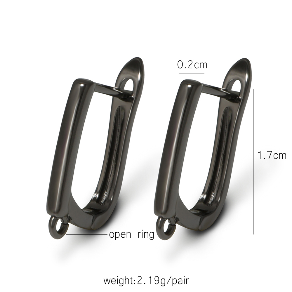 YANASI 1 Pair Gun Black  Brass - Jewelry Making School ulasan dan harga
