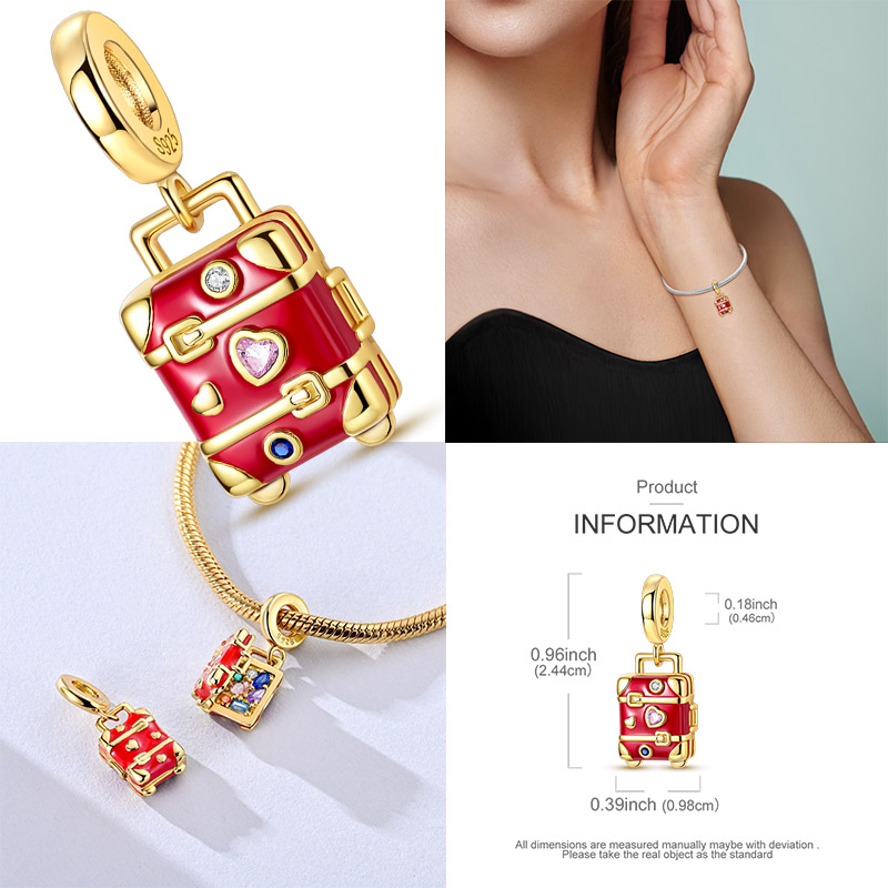 Travel Series Charms 925 Silve - Jewelry Making Paris ulasan dan harga