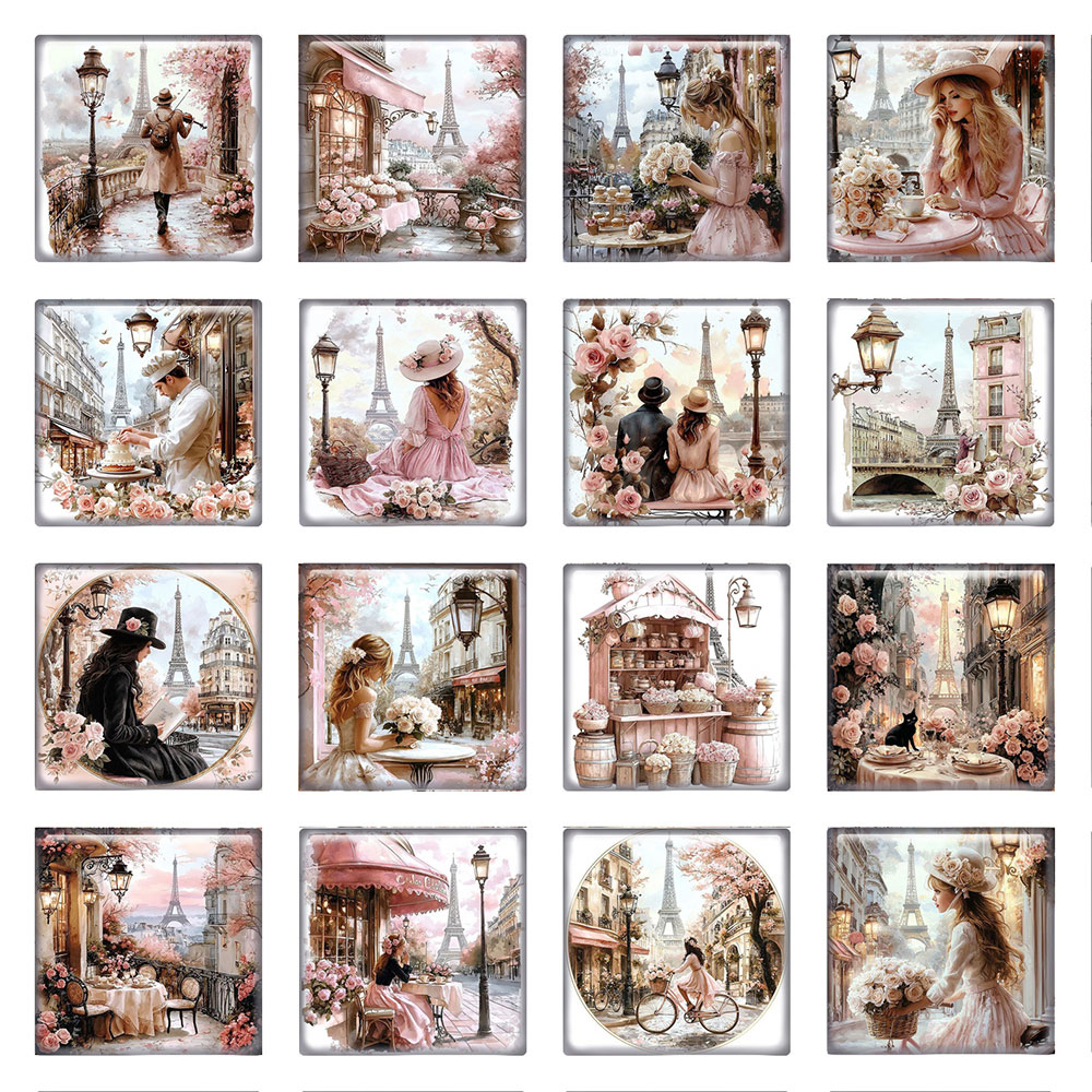Random Mixed Round/Oval/Square - Jewelry Making Paris ulasan dan harga