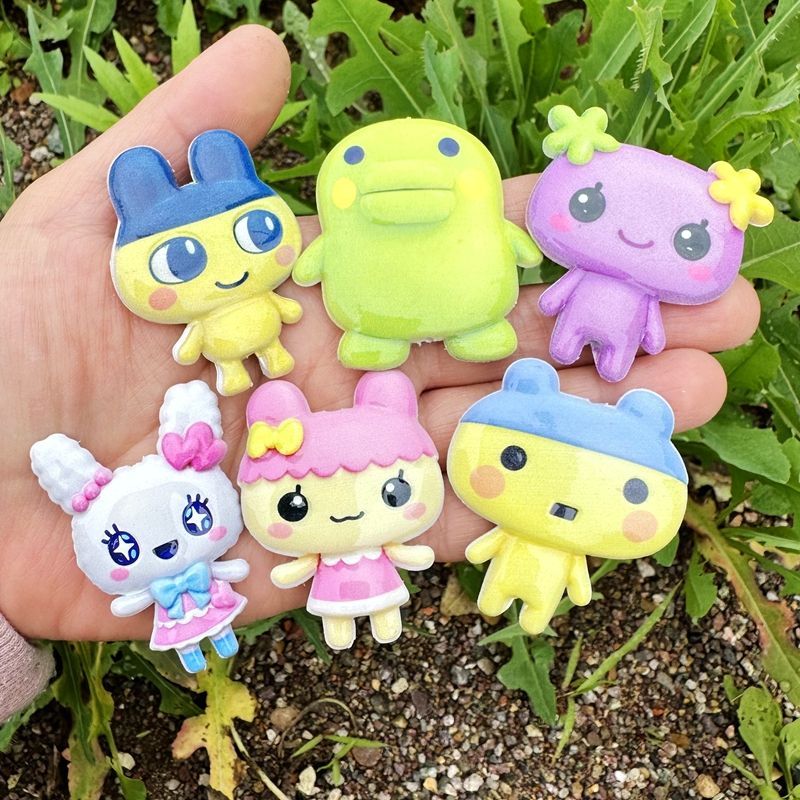 45mm Cartoon Tamagotchi double - Jewelry Making Tools And Supplies ulasan dan harga