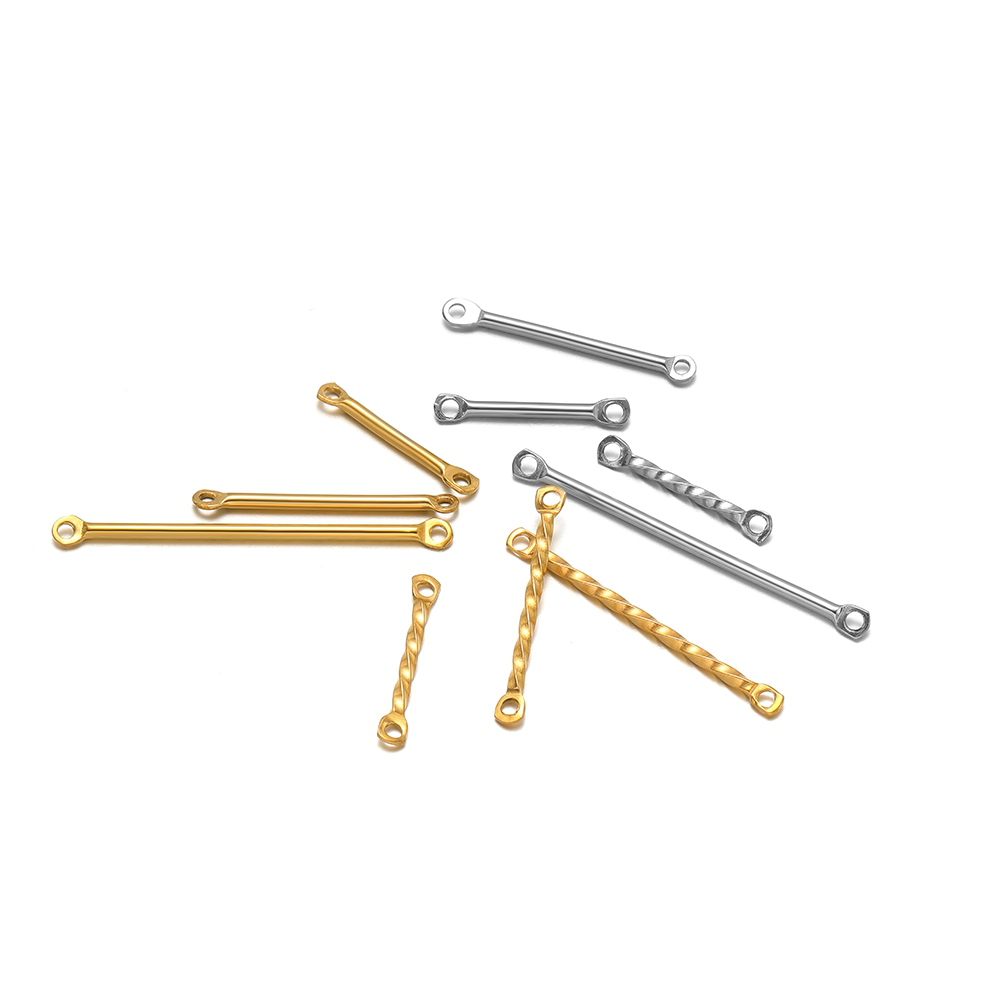 20Pcs Stainless Steel Twisted  - Jewelry Making Tools And Supplies ulasan dan harga