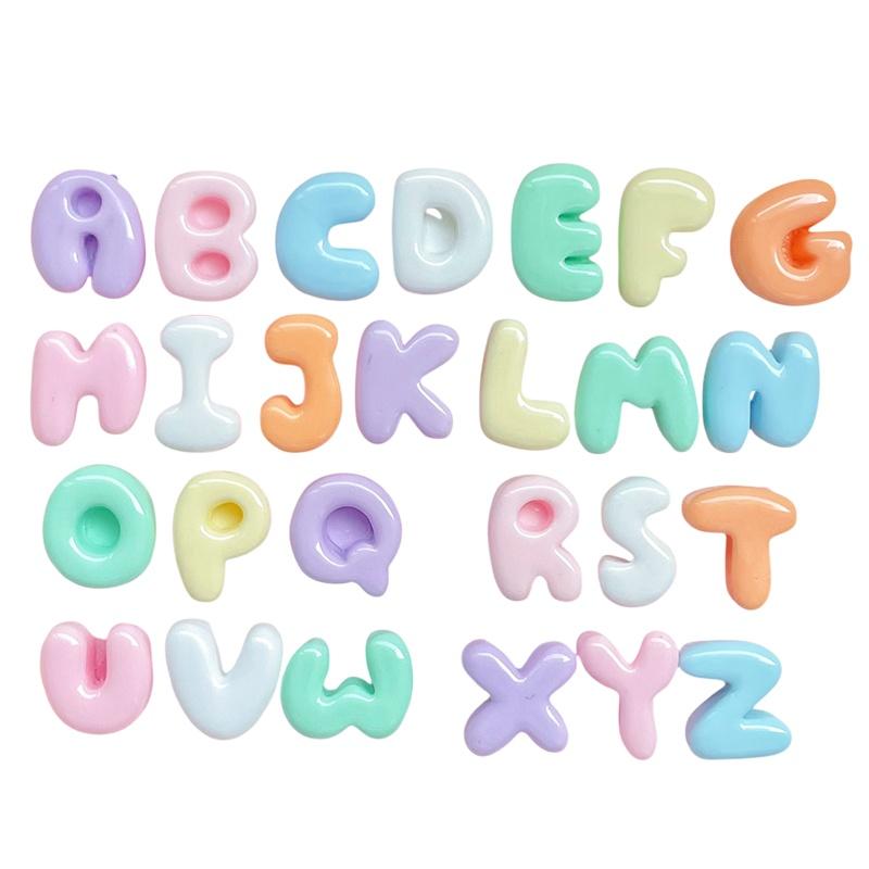 Resin Alphabet Letter Charms 2 - Jewelry Making Classes ulasan dan harga