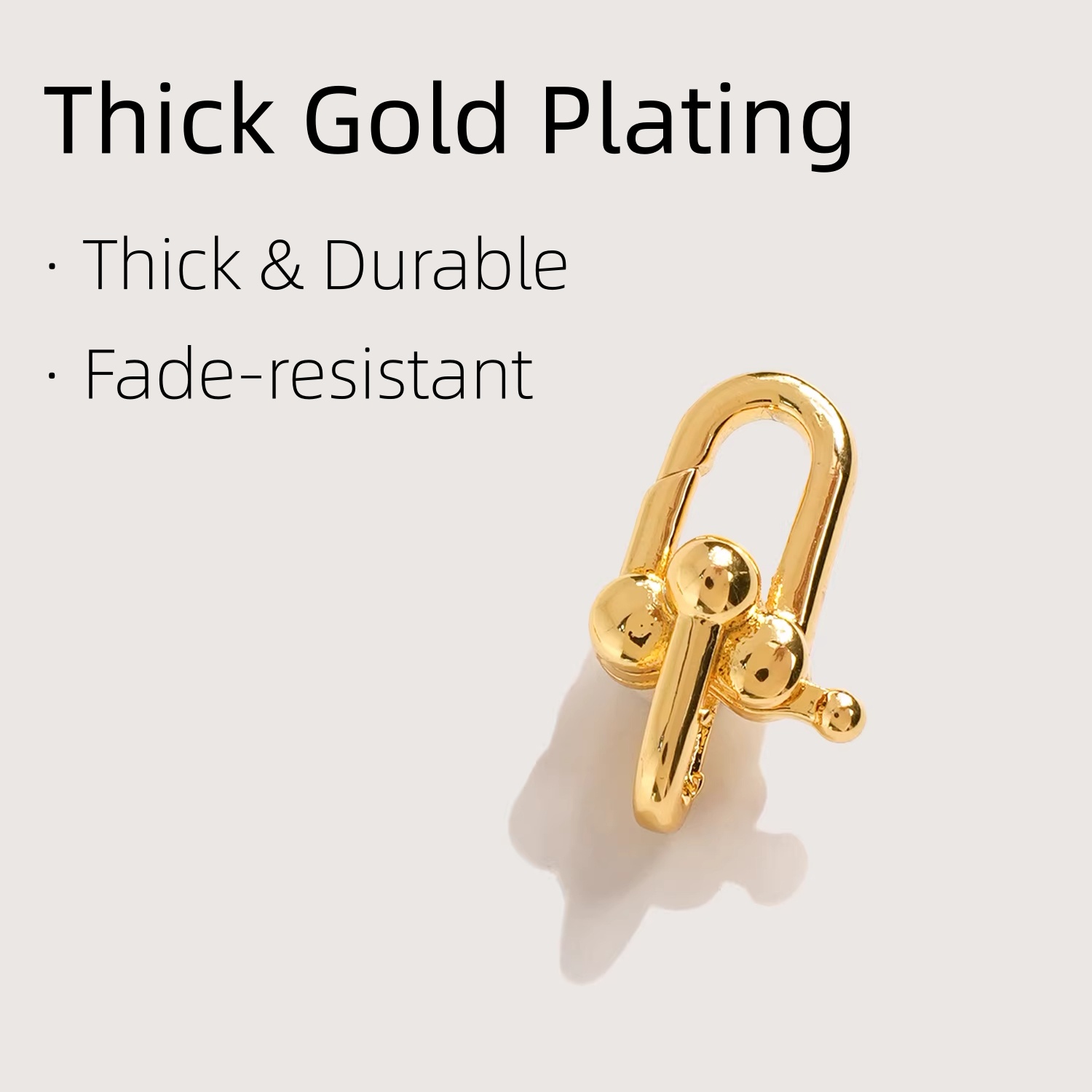18K Gold Plated Press Clasp, D - Jewelry Making Tools And Supplies ulasan dan harga