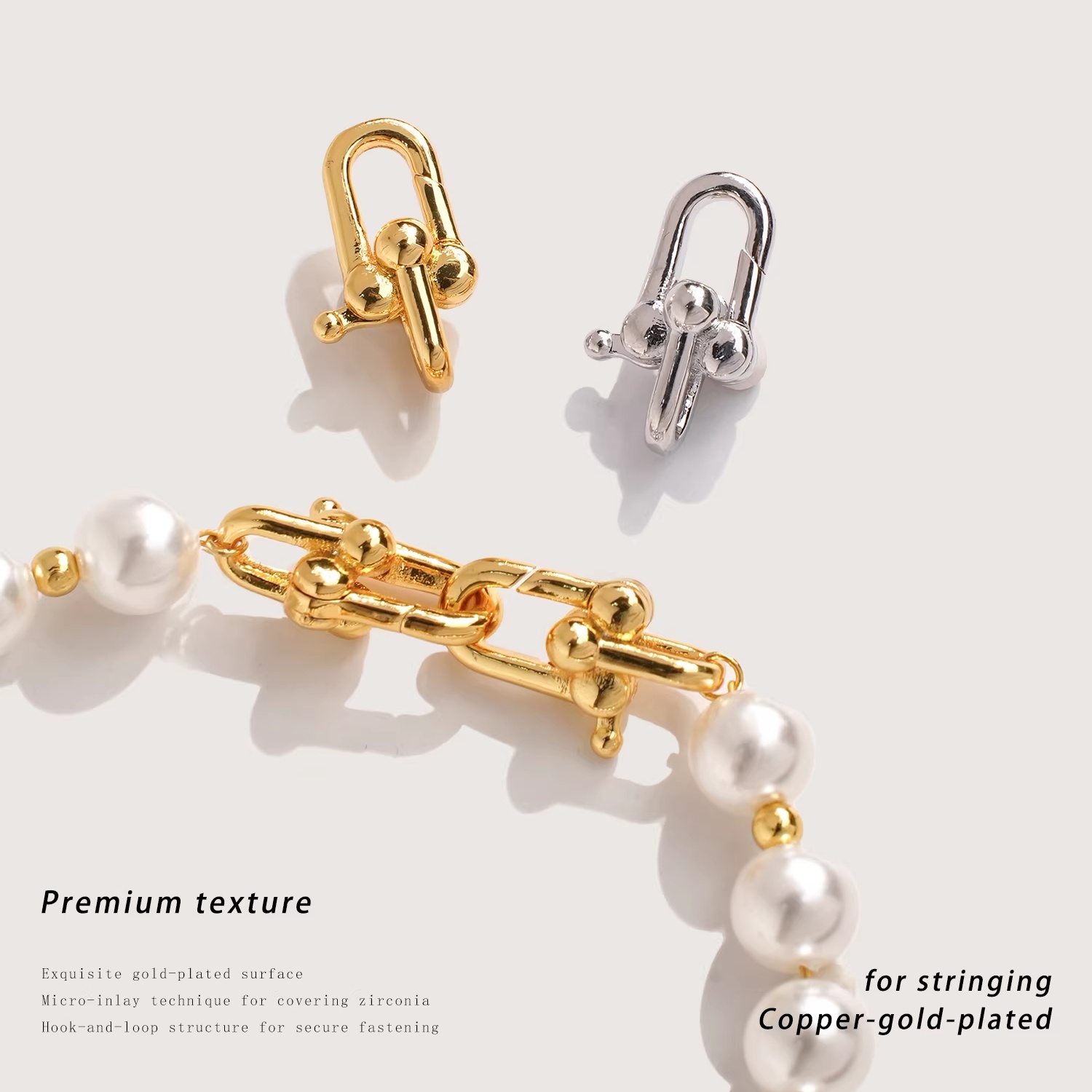 18K Gold Plated Press Clasp, D - Jewelry Making Tools And Supplies ulasan dan harga